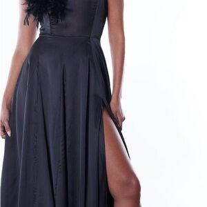 Fashion Nova Strapless Black Dress